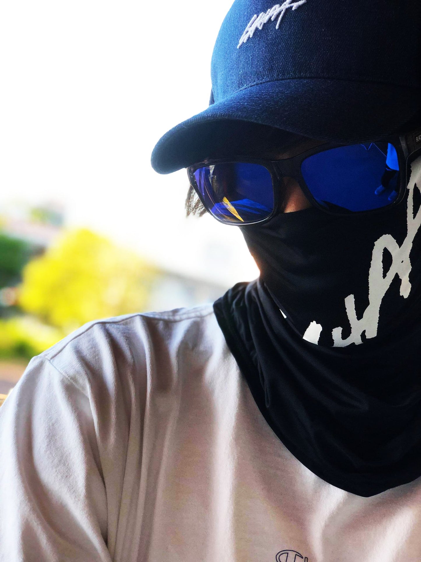 LAHM SUNMASK & neck gaiter LAHM official logo