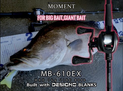 MB-610EX MOMENT build with DESIGNO blanks lure angle HAMA